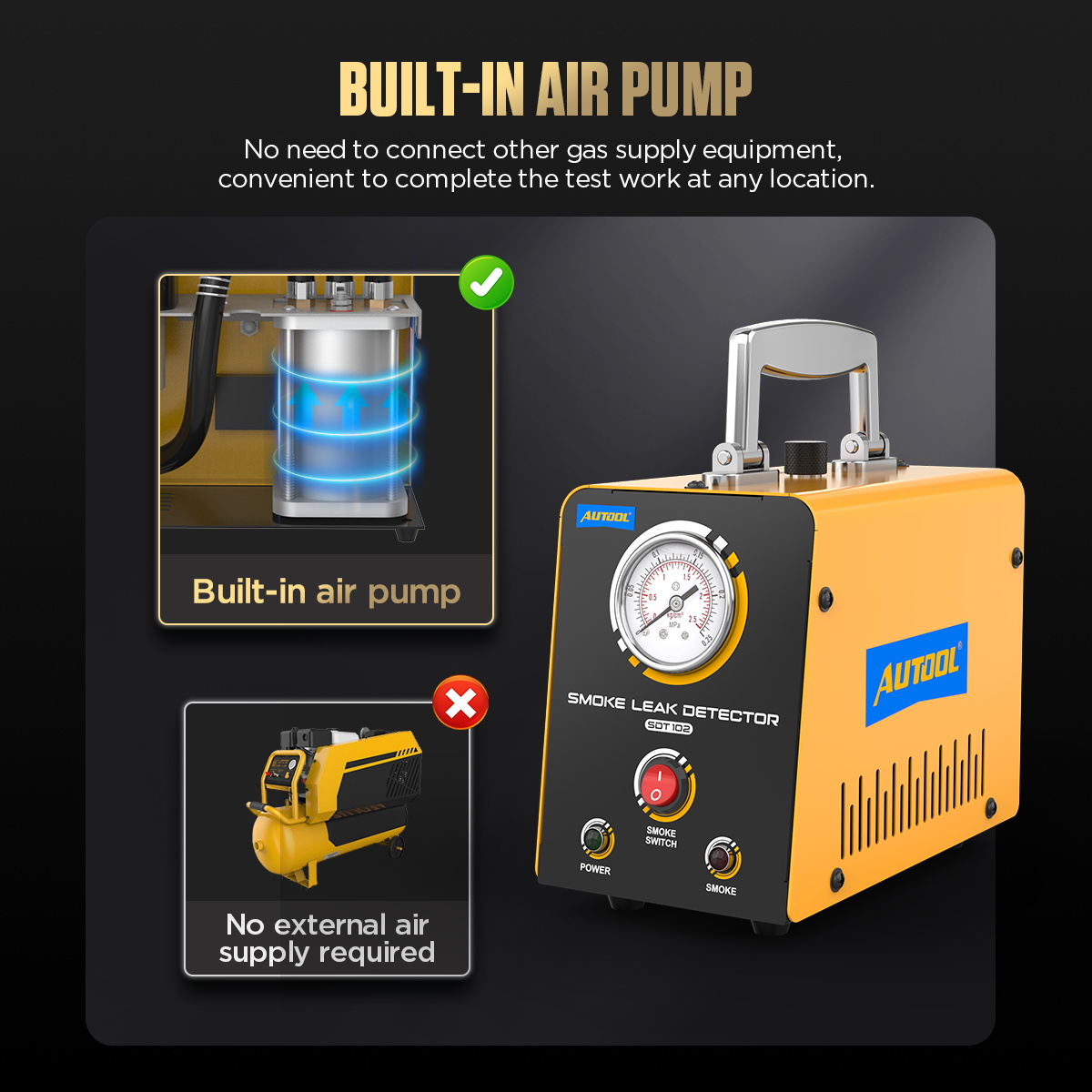 Máquina de Humo Automotriz AUT - Smoke Leak Detector reseña y precio